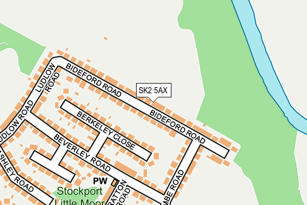 SK2 5AX map - OS OpenMap – Local (Ordnance Survey)