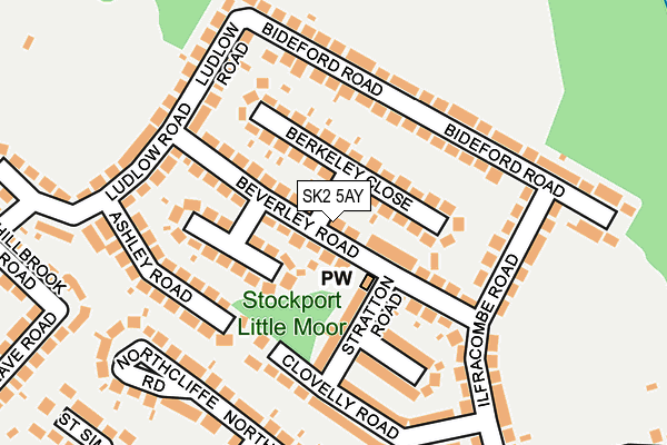 SK2 5AY map - OS OpenMap – Local (Ordnance Survey)