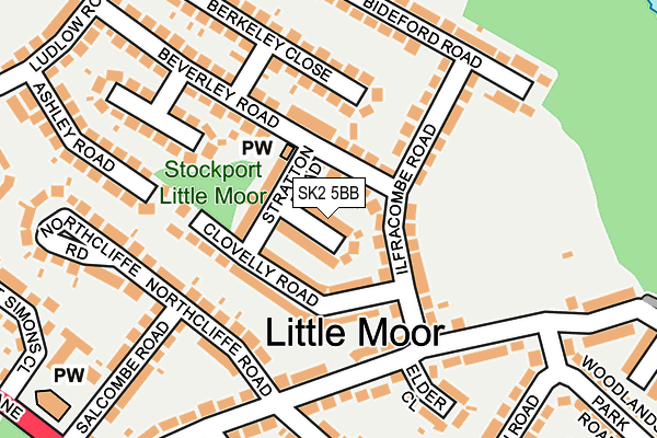 SK2 5BB map - OS OpenMap – Local (Ordnance Survey)