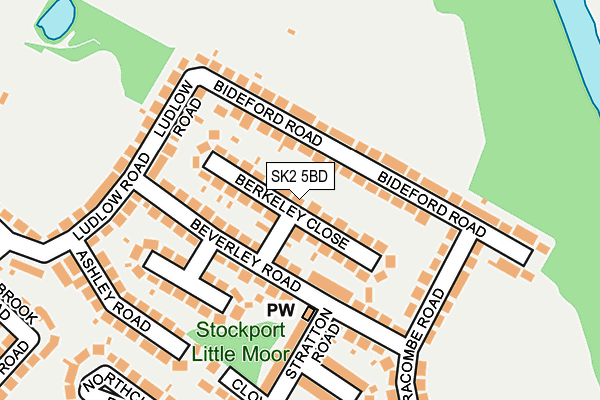 SK2 5BD map - OS OpenMap – Local (Ordnance Survey)