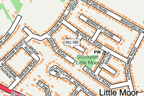 SK2 5BE map - OS OpenMap – Local (Ordnance Survey)