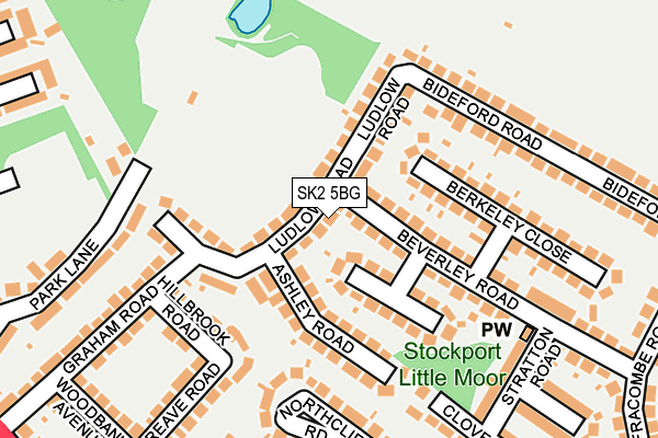 SK2 5BG map - OS OpenMap – Local (Ordnance Survey)