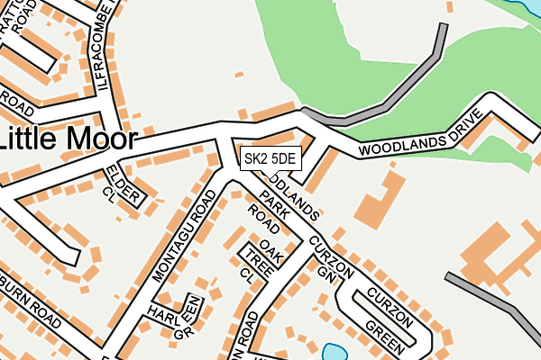 SK2 5DE map - OS OpenMap – Local (Ordnance Survey)