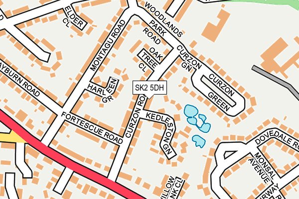 SK2 5DH map - OS OpenMap – Local (Ordnance Survey)