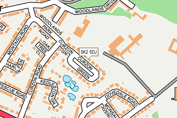SK2 5DJ map - OS OpenMap – Local (Ordnance Survey)