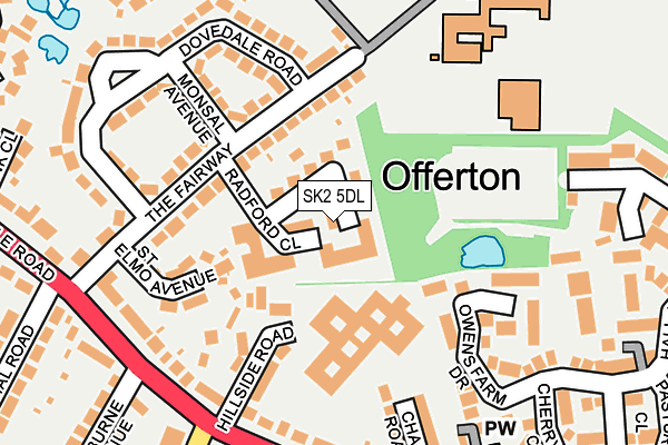 SK2 5DL map - OS OpenMap – Local (Ordnance Survey)