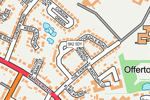 SK2 5DY map - OS OpenMap – Local (Ordnance Survey)