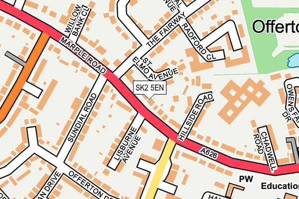 SK2 5EN map - OS OpenMap – Local (Ordnance Survey)