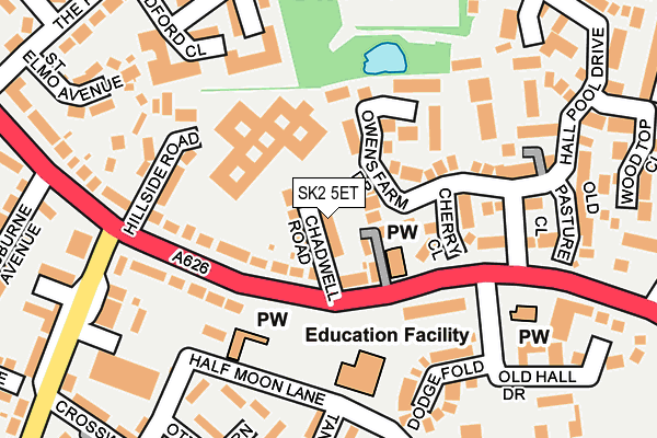 SK2 5ET map - OS OpenMap – Local (Ordnance Survey)