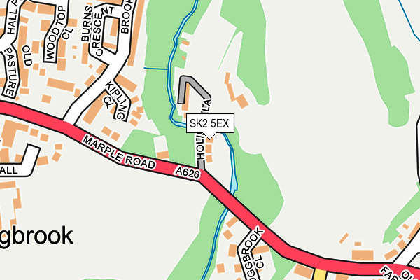 SK2 5EX map - OS OpenMap – Local (Ordnance Survey)