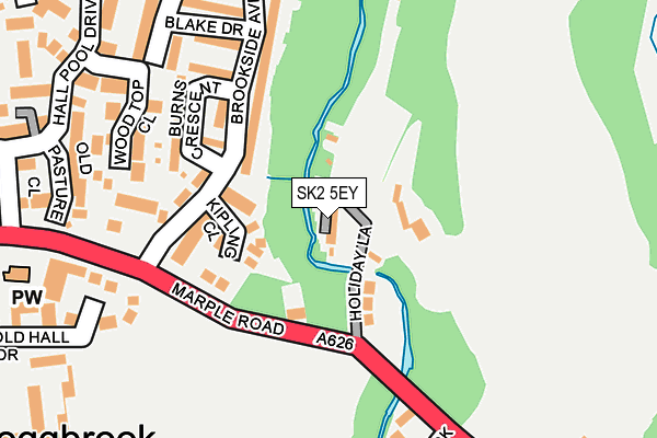 SK2 5EY map - OS OpenMap – Local (Ordnance Survey)