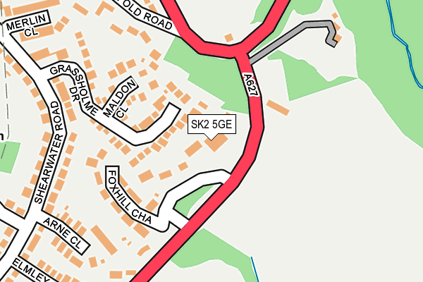 SK2 5GE map - OS OpenMap – Local (Ordnance Survey)