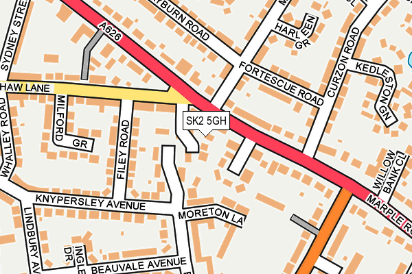 SK2 5GH map - OS OpenMap – Local (Ordnance Survey)