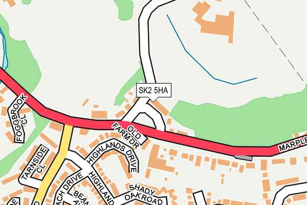 SK2 5HA map - OS OpenMap – Local (Ordnance Survey)