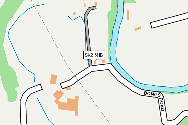 SK2 5HB map - OS OpenMap – Local (Ordnance Survey)