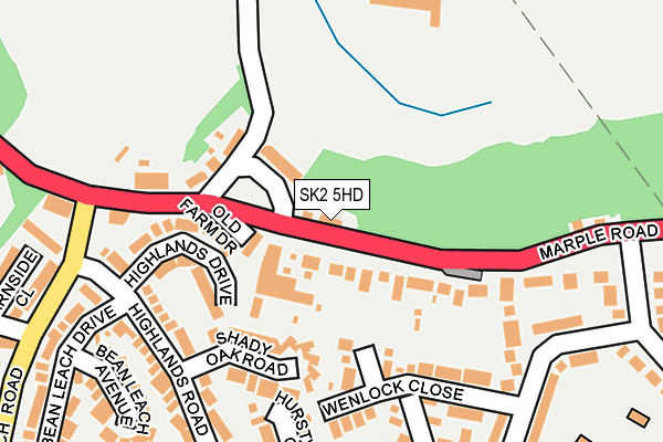 SK2 5HD map - OS OpenMap – Local (Ordnance Survey)