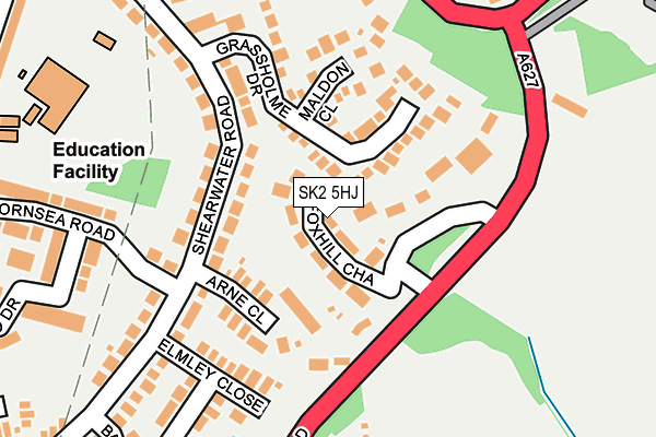 SK2 5HJ map - OS OpenMap – Local (Ordnance Survey)