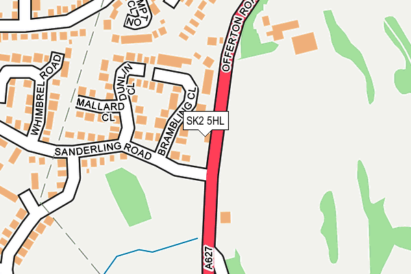 SK2 5HL map - OS OpenMap – Local (Ordnance Survey)