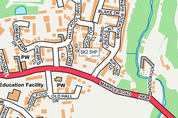SK2 5HP map - OS OpenMap – Local (Ordnance Survey)