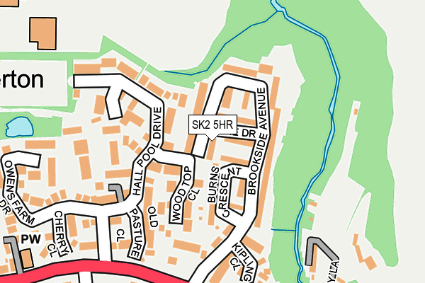 SK2 5HR map - OS OpenMap – Local (Ordnance Survey)