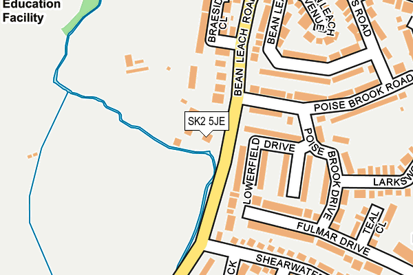 SK2 5JE map - OS OpenMap – Local (Ordnance Survey)