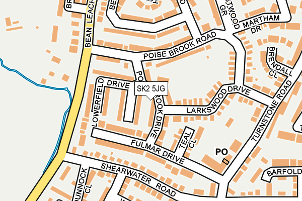 SK2 5JG map - OS OpenMap – Local (Ordnance Survey)