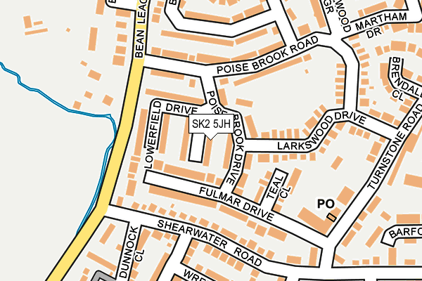 SK2 5JH map - OS OpenMap – Local (Ordnance Survey)