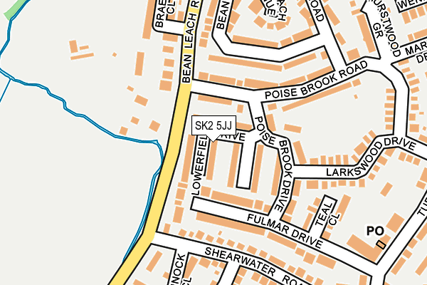 SK2 5JJ map - OS OpenMap – Local (Ordnance Survey)