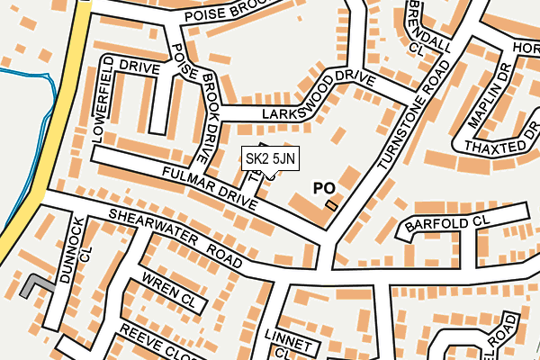 SK2 5JN map - OS OpenMap – Local (Ordnance Survey)