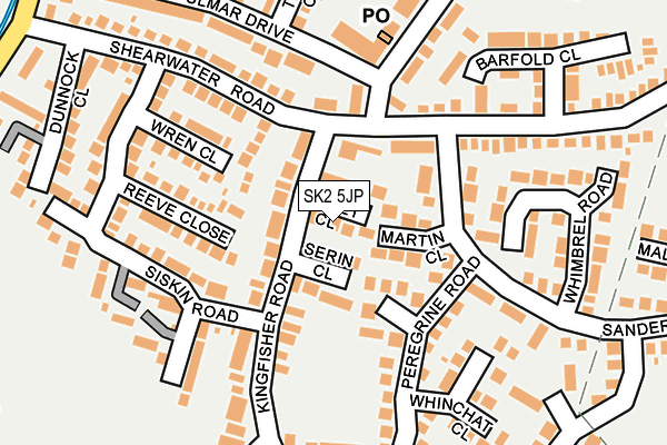 SK2 5JP map - OS OpenMap – Local (Ordnance Survey)