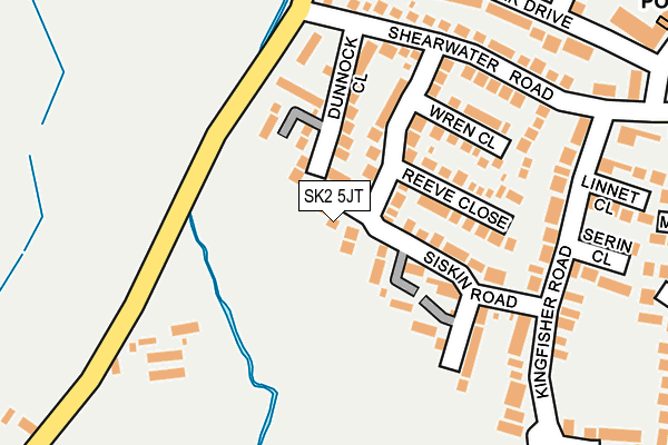 SK2 5JT map - OS OpenMap – Local (Ordnance Survey)