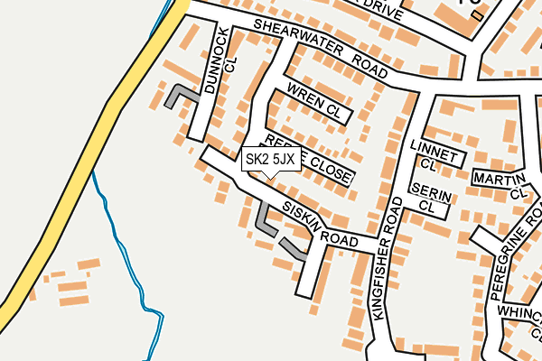 SK2 5JX map - OS OpenMap – Local (Ordnance Survey)