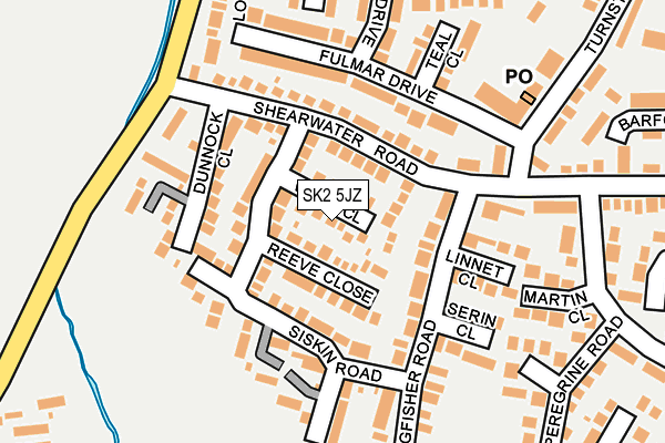 SK2 5JZ map - OS OpenMap – Local (Ordnance Survey)