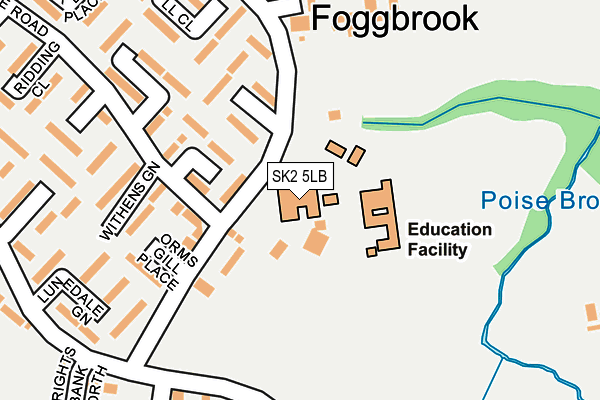 SK2 5LB map - OS OpenMap – Local (Ordnance Survey)