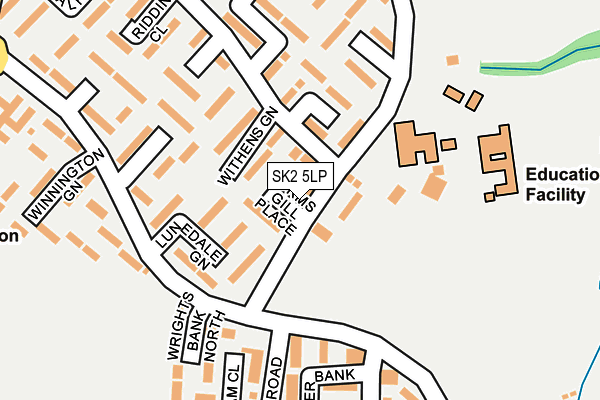 SK2 5LP map - OS OpenMap – Local (Ordnance Survey)