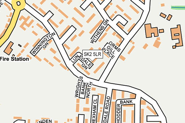 SK2 5LR map - OS OpenMap – Local (Ordnance Survey)