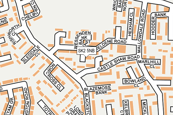 SK2 5NB map - OS OpenMap – Local (Ordnance Survey)