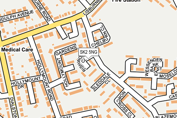 SK2 5NG map - OS OpenMap – Local (Ordnance Survey)