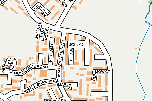 SK2 5PD map - OS OpenMap – Local (Ordnance Survey)