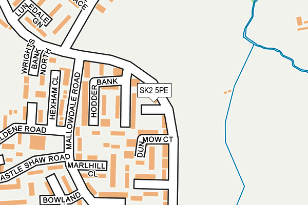 SK2 5PE map - OS OpenMap – Local (Ordnance Survey)