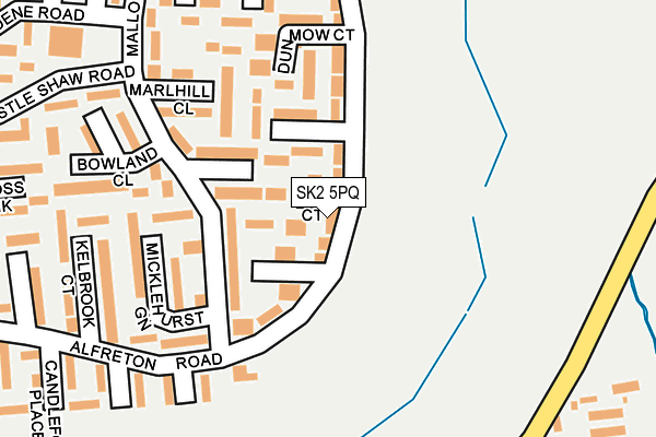 SK2 5PQ map - OS OpenMap – Local (Ordnance Survey)