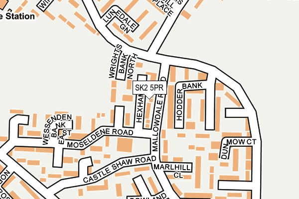 SK2 5PR map - OS OpenMap – Local (Ordnance Survey)