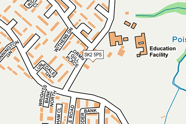 SK2 5PS map - OS OpenMap – Local (Ordnance Survey)