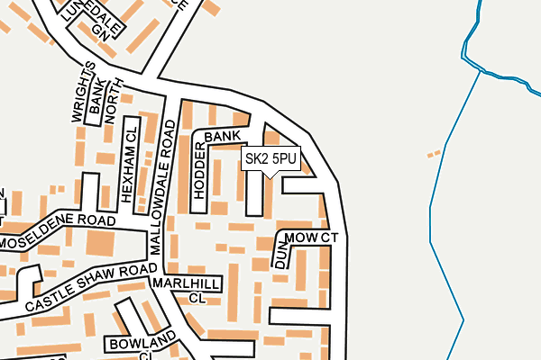 SK2 5PU map - OS OpenMap – Local (Ordnance Survey)