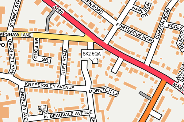 SK2 5QA map - OS OpenMap – Local (Ordnance Survey)