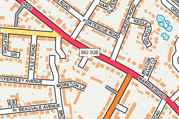 SK2 5QB map - OS OpenMap – Local (Ordnance Survey)