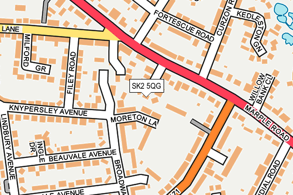 SK2 5QG map - OS OpenMap – Local (Ordnance Survey)