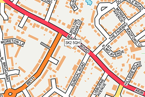 SK2 5QH map - OS OpenMap – Local (Ordnance Survey)