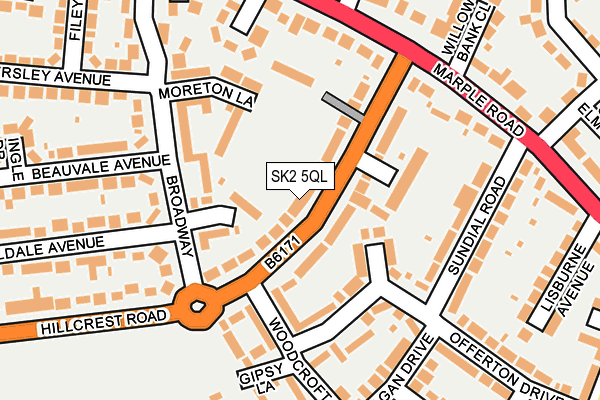 SK2 5QL map - OS OpenMap – Local (Ordnance Survey)