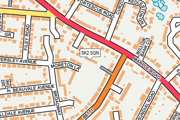 SK2 5QN map - OS OpenMap – Local (Ordnance Survey)